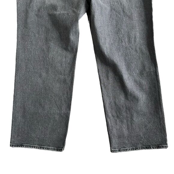 Abercrombie & Fitch Black Grey Curve Love High Rise 90s Relaxed Jeans 36/22R NEW - Picture 6 of 13